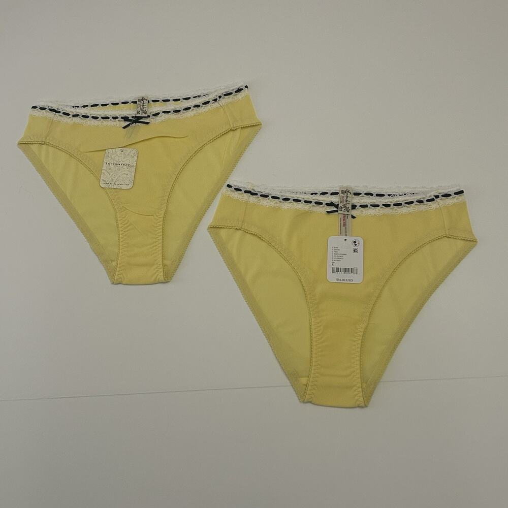 Intimately Free People So Sweet Bikini Size Small Dainty Yellow Lot of 2